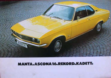 Opel Modellprogramm 1971 Automobilprospekt (10350)